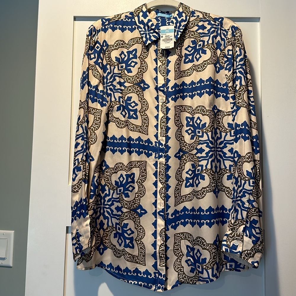 J. McLaughlin Lois Blouse Size M
